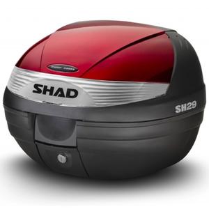 Top case with color cover SHAD SH29 rot