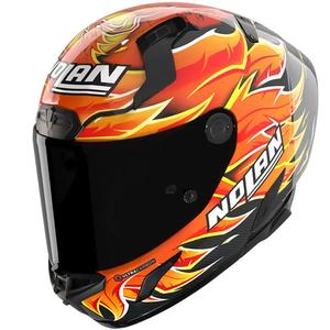 Integralhelm Nolan X-804 RS Ultra Carbon Replica Iannone 368 schwarz-rot-orange-gelb