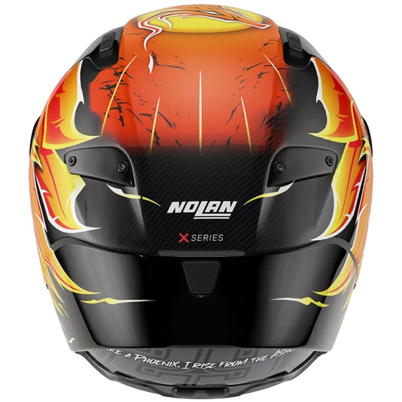 Integralhelm Nolan X-804 RS Ultra Carbon Replica Iannone 368 schwarz-rot-orange-gelb