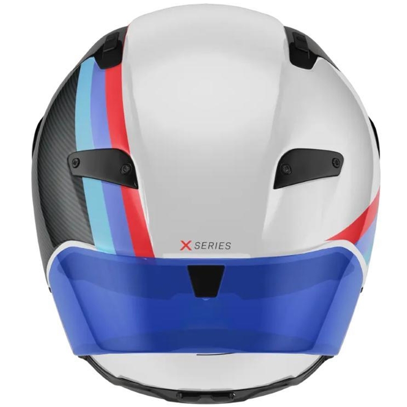 Integralhelm Nolan X-804 RS Ultra Carbon Gemini 365 glänzend grau-weiß-blau-rot