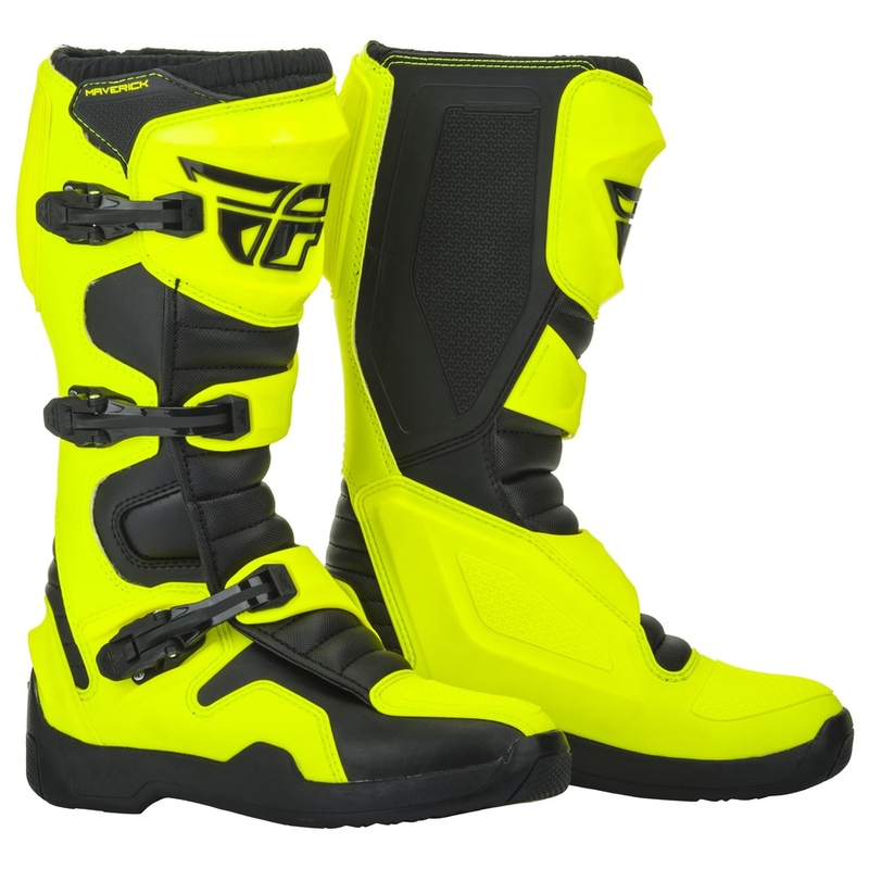Motorradstiefel Fly Racing NEW Maverik 2019 schwarz-fluo gelb