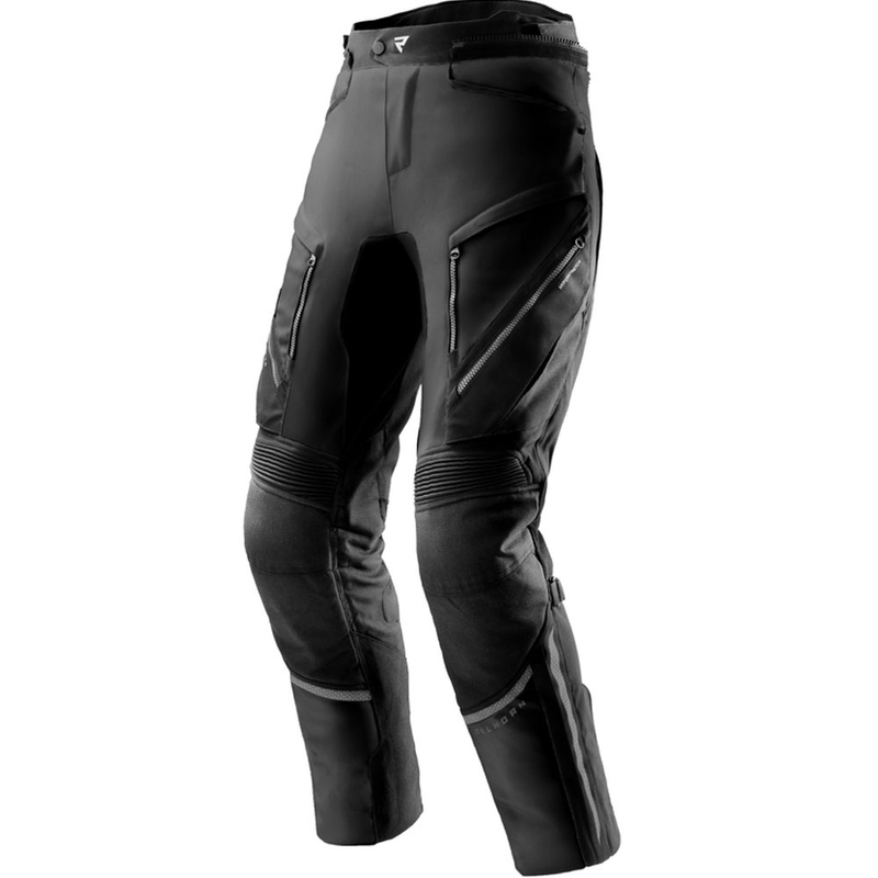 Schwarze, knöchellange Motorradhose für Damen von Rebelhorn, Modell Hardy 3.0