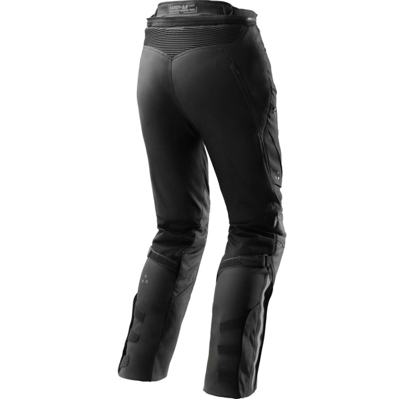 Schwarze, knöchellange Motorradhose für Damen von Rebelhorn, Modell Hardy 3.0