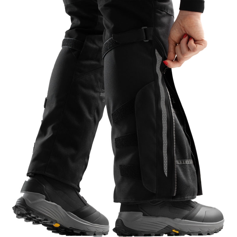 Schwarze, knöchellange Motorradhose für Damen von Rebelhorn, Modell Hardy 3.0