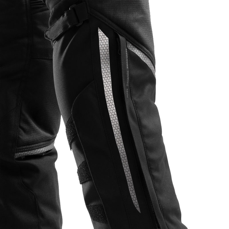 Schwarze, knöchellange Motorradhose für Damen von Rebelhorn, Modell Hardy 3.0