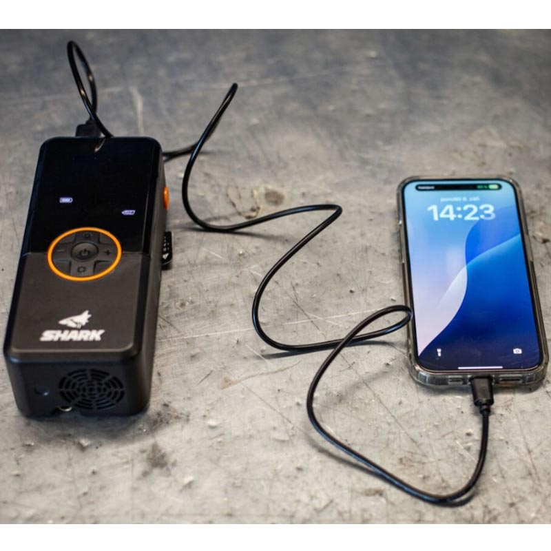 Akkukompressor mit Powerbank SHARK BP-150 schwarz