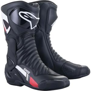 Alpinestars S-MX 6 Motorradstiefel schwarz-weiß-grau-rot