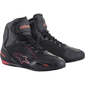 Alpinestars Faster 3 Drystar Motorradstiefel schwarz-neonrot