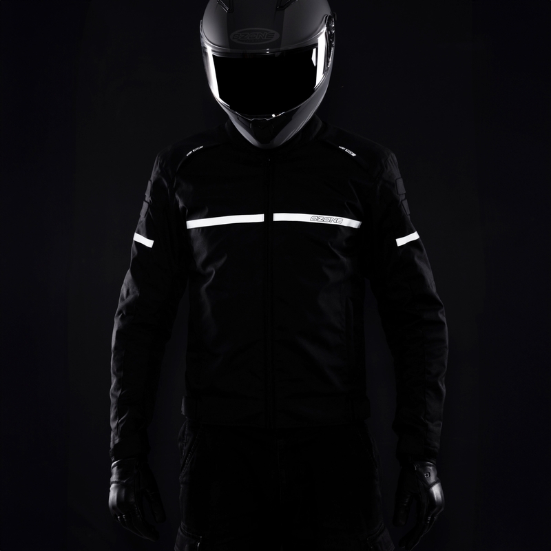 Ozone Rider Motorradjacke schwarz