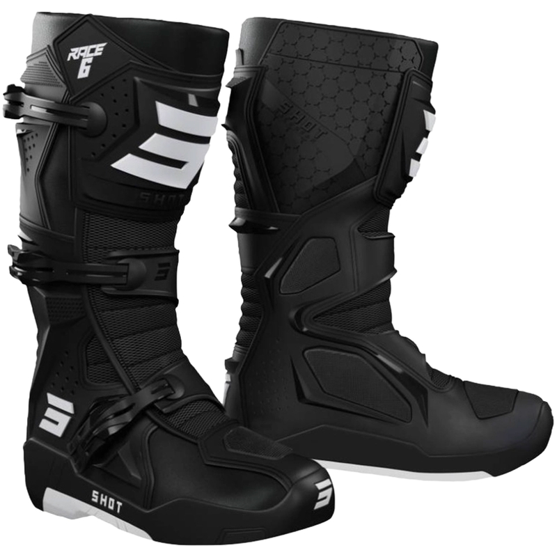 Shot Race 6 Schwarz Motorradstiefel