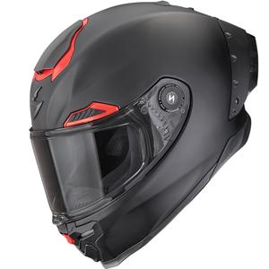 Scorpion EXO-RACE Air Solid FIM2 Integralhelm für Motorräder, matt schwarz-rot