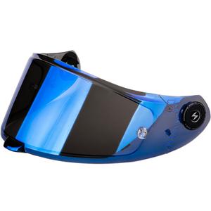Scorpion KDS-F-04 Visier für EXO-RACE Air Helme, verspiegelt blau