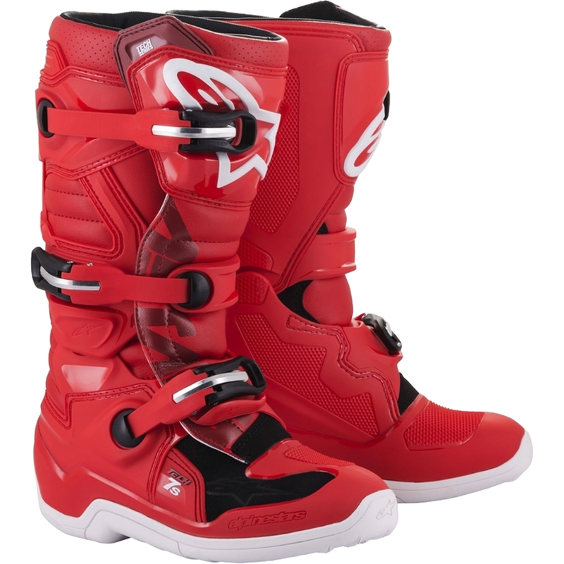 Alpinestars Tech 7 S Kinder-Motorradstiefel rot