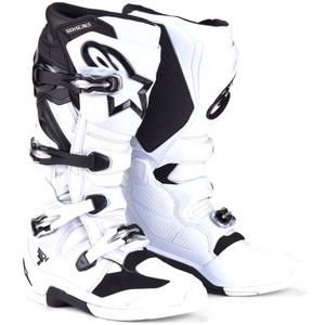 Alpinestars Tech 7 Motorradstiefel weiß-schwarz