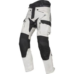 Ayrton Rally II Motorradhose weiß-schwarz-grau