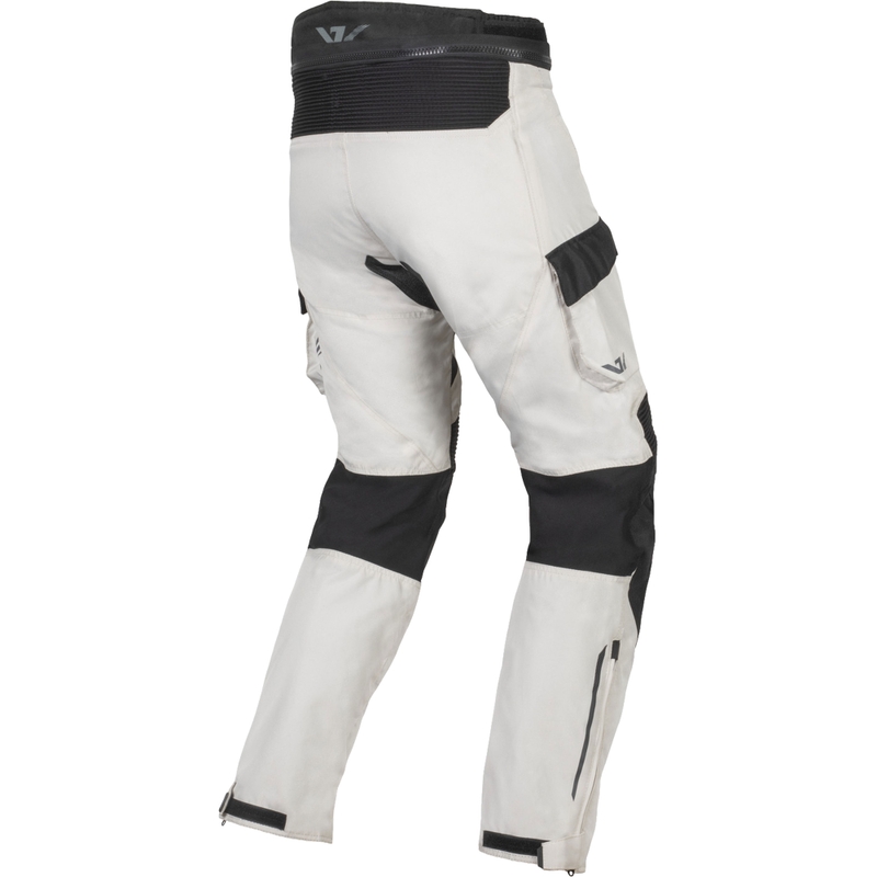 Ayrton Rally II Motorradhose weiß-schwarz-grau