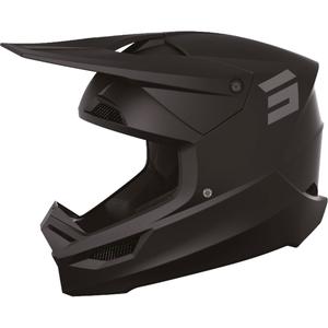 Motocross-Helm Shot Furious Solid Black