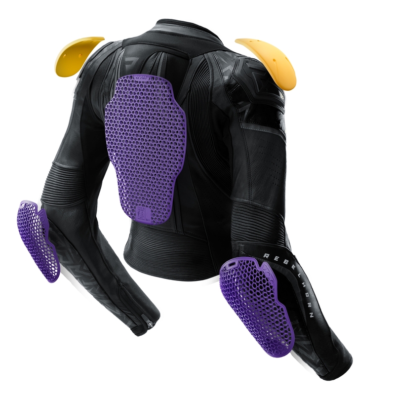 Rebelhorn Diva RS Leder-Motorradjacke für Damen, schwarz