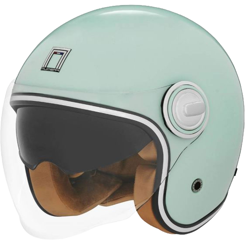 NOX PREMIUM Heritage offener Motorradhelm, Pastellgrün