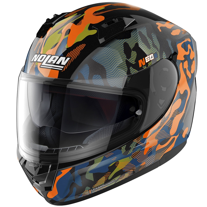 Integralhelm Nolan N60-6 Foxtrot 34 schwarz-orange-blau