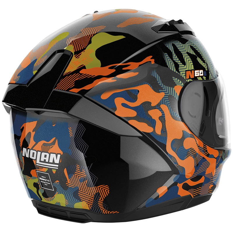 Integralhelm Nolan N60-6 Foxtrot 34 schwarz-orange-blau