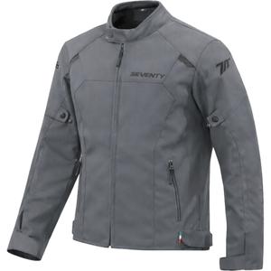 Damen-Motorradjacke Seventy Degrees SD-JR67 Piston, dunkelgrau