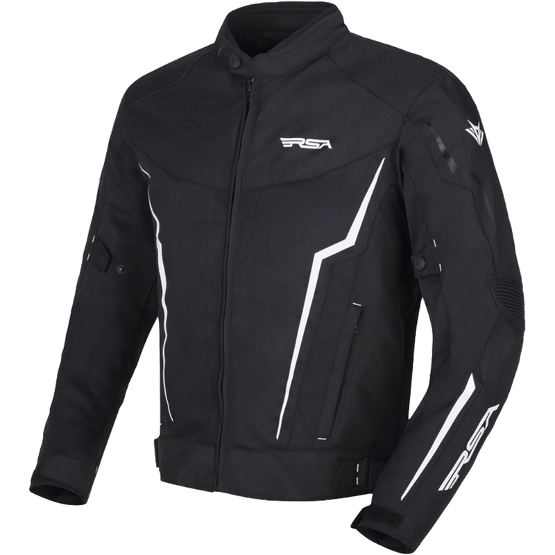 RSA Bolt schwarz-weiße Motorradjacke