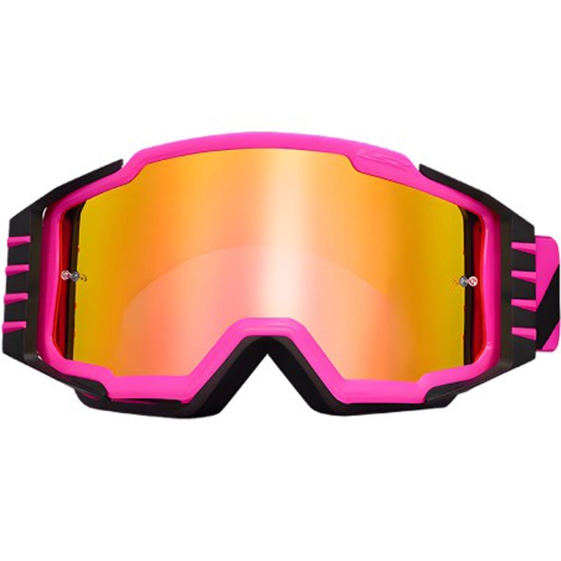 Motocross-Brille LS2 Charger PRO pink mit Iridium-Plexiglas