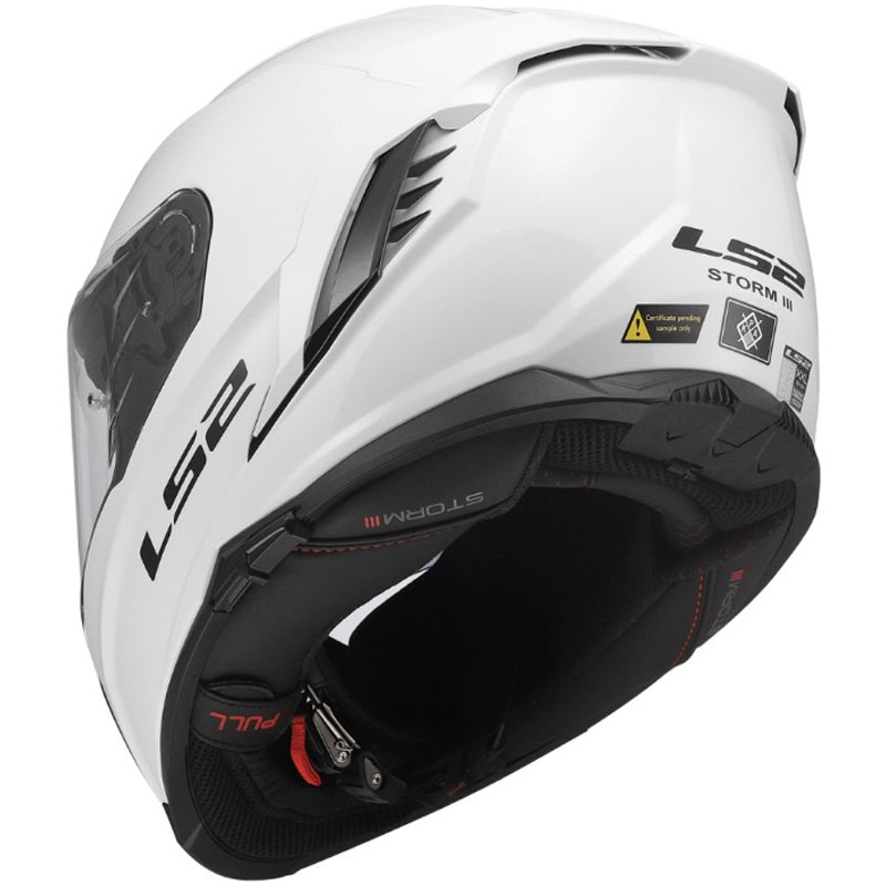Integralhelm LS2 FF818 Storm III, Uni glänzend weiß