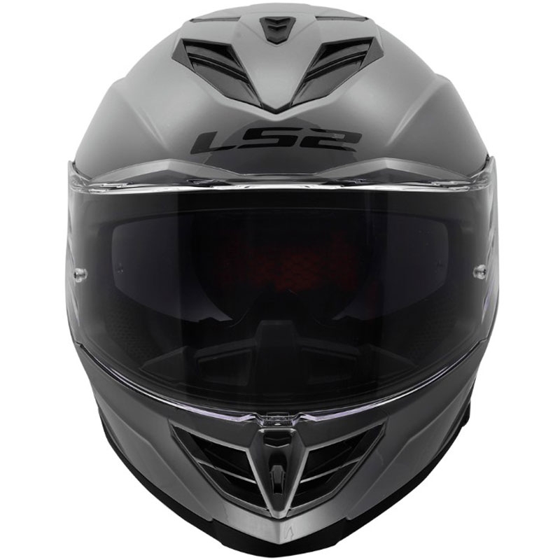 Integralhelm LS2 FF818 Storm III, einfarbig glänzend grau