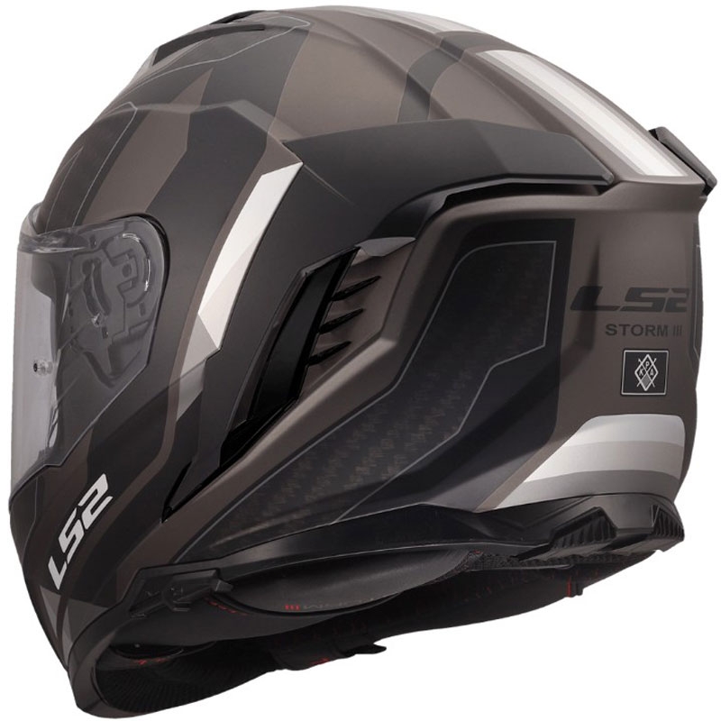 Integralhelm LS2 FF818 Storm III Sports, matt schwarz-grau