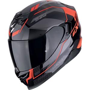 Integrierter Motorradhelm Scorpion EXO-520 EVO AIR LENA schwarz-rot Ausverkauf