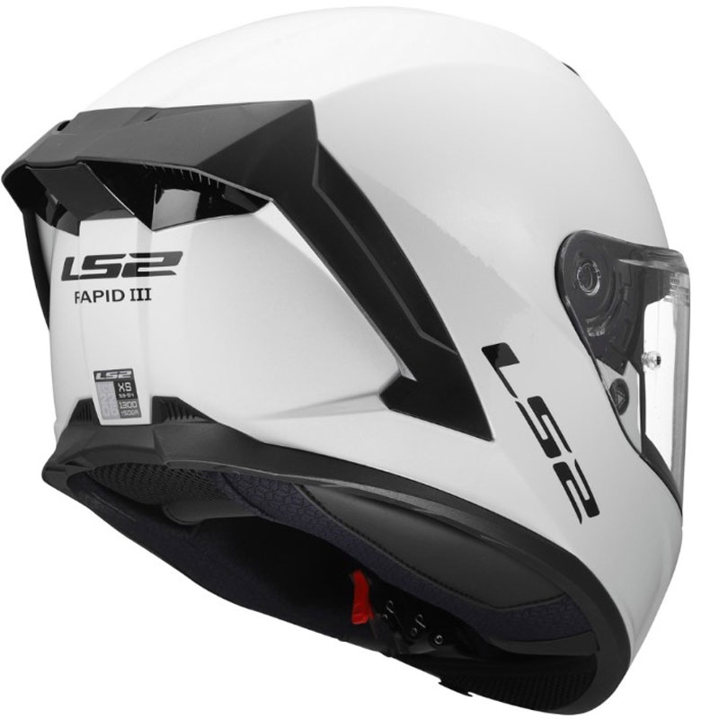 Integralhelm LS2 FF820 Rapid III, einfarbig glänzend weiß