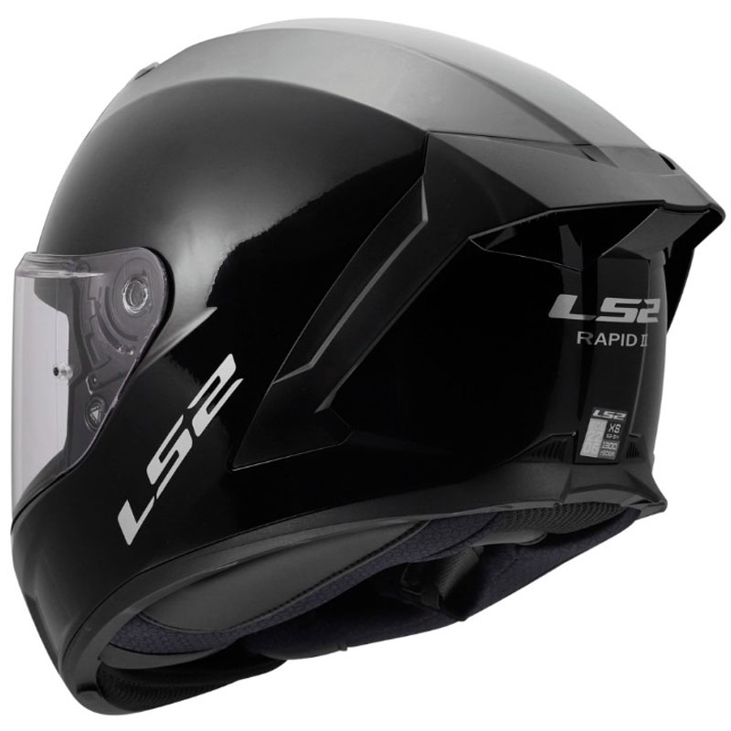 Integralhelm LS2 FF820 Rapid III, Schwarz glänzend