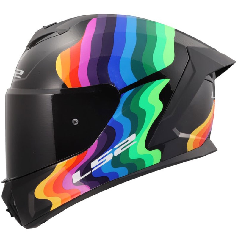 Integralhelm LS2 FF820 Rapid III Flow glänzend schwarz-mehrfarbig