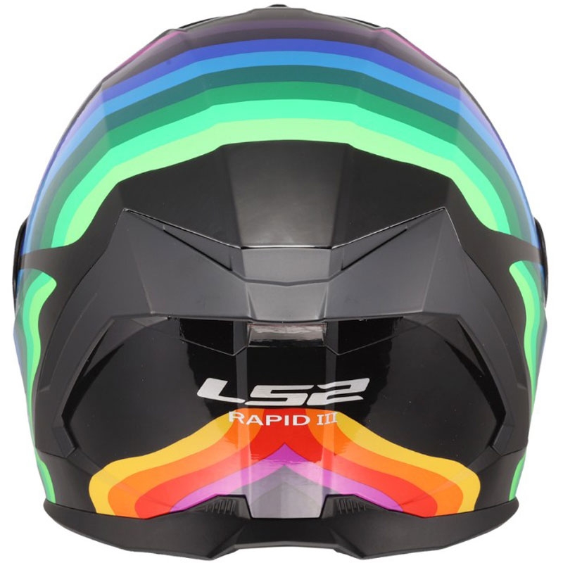 Integralhelm LS2 FF820 Rapid III Flow glänzend schwarz-mehrfarbig