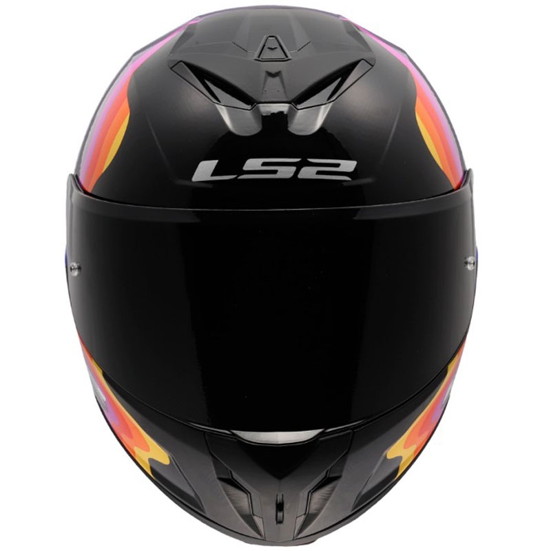Integralhelm LS2 FF820 Rapid III Flow glänzend schwarz-mehrfarbig
