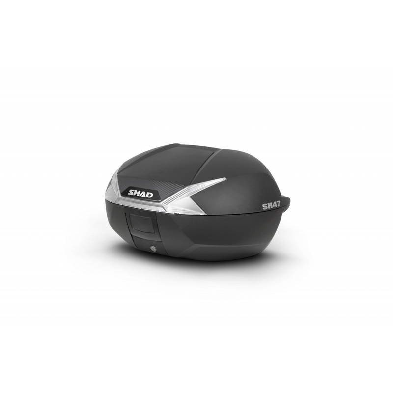 Top case SHAD SH47 schwarz/weiss