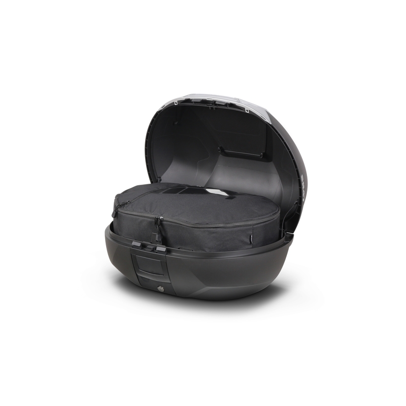 Top case SHAD SH47 schwarz/weiss