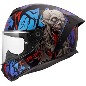 Integralhelm LS2 FF820 Rapid III Zombie II glänzend schwarz-rot-blau