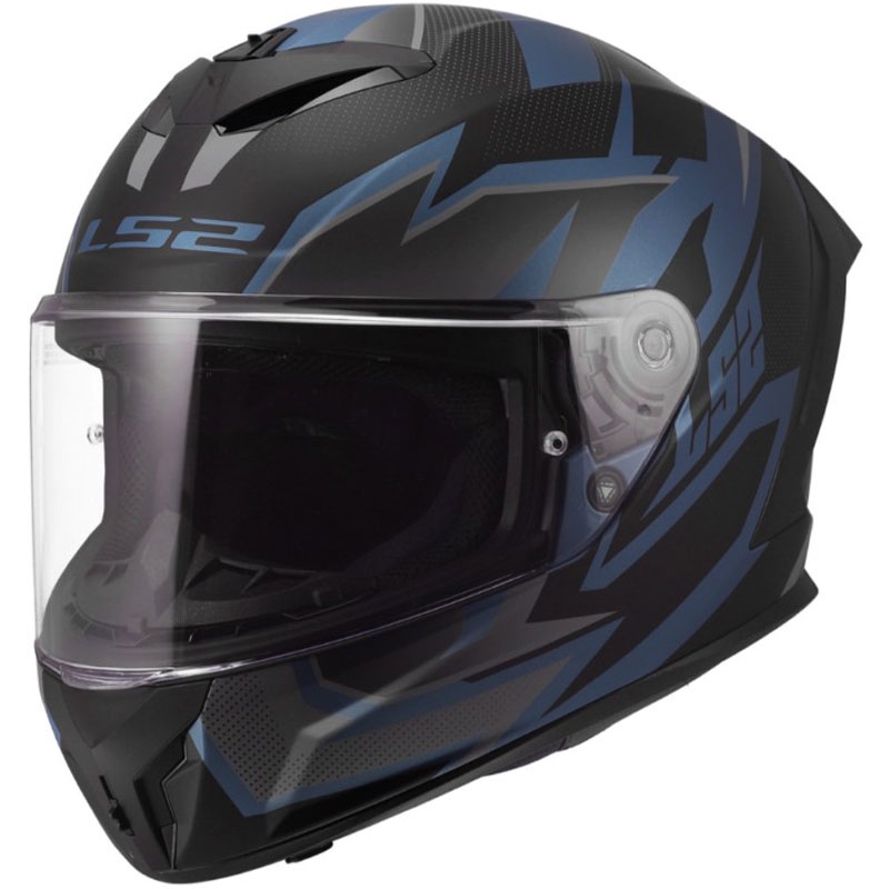 LS2 FF820 Rapid III Xtrem Integralhelm für Motorräder, matt schwarz-blau-petrol