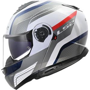 Klapphelm LS2 FF908 Strobe II Monza glänzend weiß-blau-rot