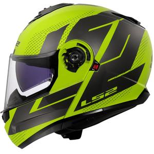 Klapphelm LS2 FF908 Strobe II Code glänzend fluoreszierend gelb-schwarz
