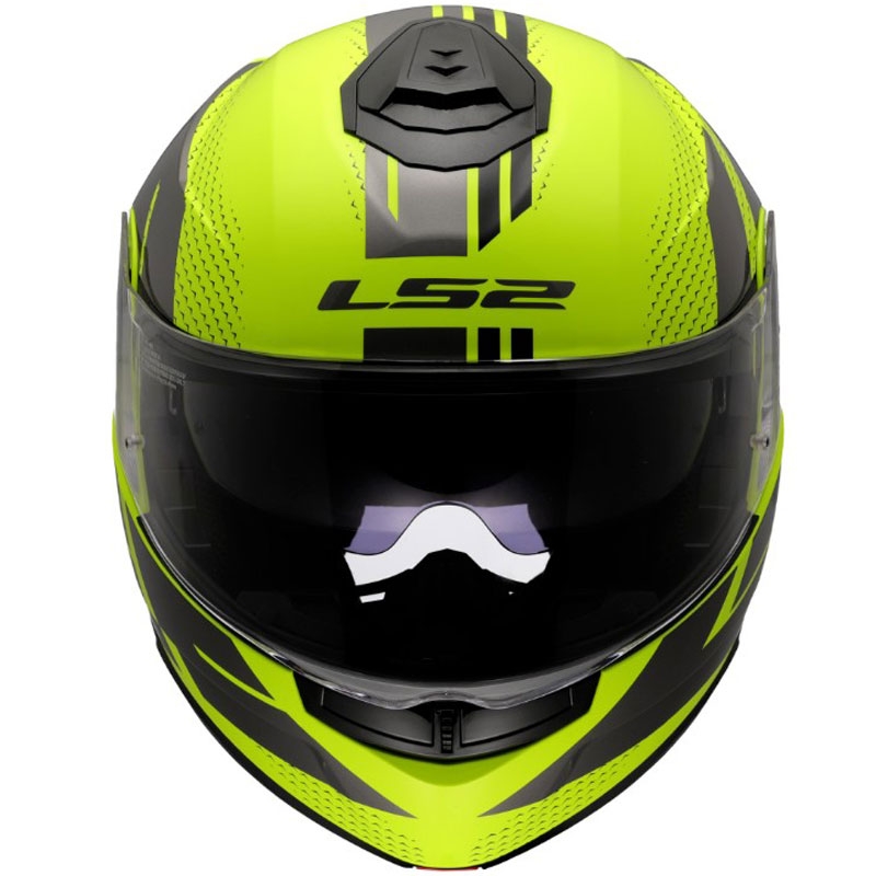Klapphelm LS2 FF908 Strobe II Code glänzend fluoreszierend gelb-schwarz