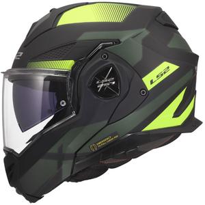 Klappbarer Motorradhelm LS2 FF901 Advant X Nova matt fluorgelb-schwarz
