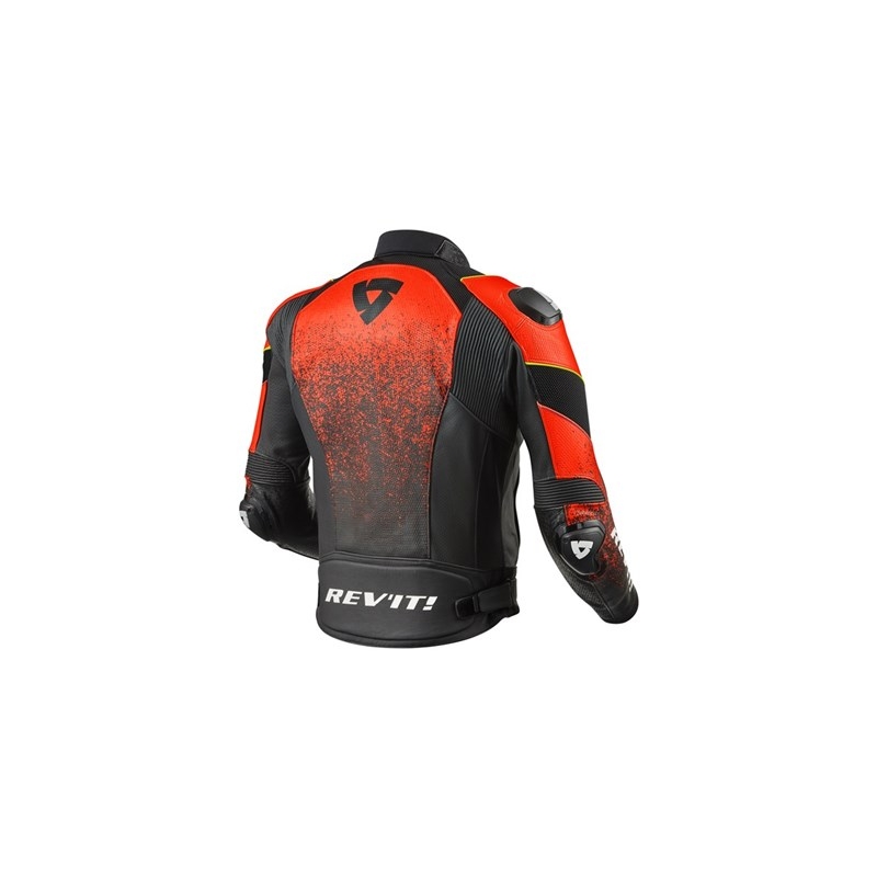 Revit Quantum Air Schwarz Fluo Rot Motorrad Jacke Ausverkauf