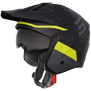 Motorradhelm Shot Jump Tricks schwarz-fluo gelb