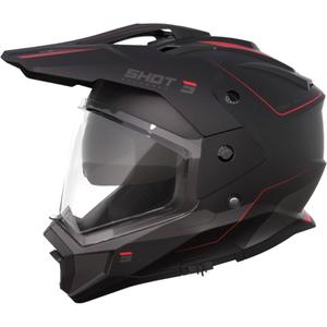 Enduro-Helm Shot Trek Rally schwarz-rot