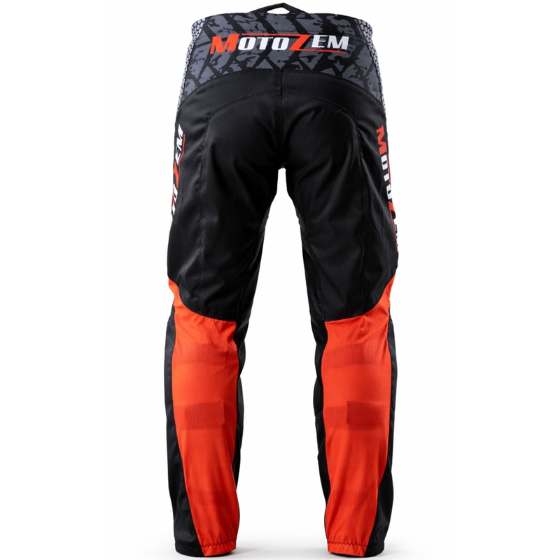 MotoZem Ground MX Motocrosshose schwarz-weiß-rot