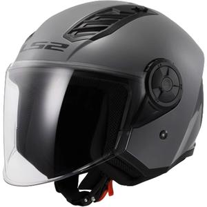Offener Motorradhelm LS2 OF616 Airflow II Solid Nardo Grau